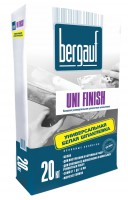 Шпатлёвка цементная базовая белая Bergauf UNI Finish, (20 кг) 64 шт/под - С-000100494