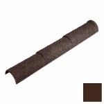 Конек полукруглый тройной Decra Classic/Roman L=1225 (1150*) мм Тик - С-000113384