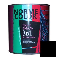 Грунт-эмаль 3 в 1 «Norme Color» черная 2,7л. (6 шт/уп) - С-000112150