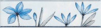 Бордюр нзкм Цветы голубой (200х57мм), 30 шт в уп. - С-000114360