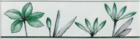 Бордюр нзкм Цветы зеленый (200х57мм), 30 шт в уп. - С-000114367