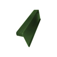 Браас Франкфуртская боковая облегчённая черепица, правая, зелёный (3 шт./м.п.) алюм. - С-000115773