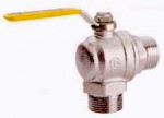 Кран шаровой латунь угловой газ R782L Ду 15 НР/НР рычаг Giacomini R782LX003
