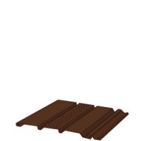Соффит с центральной перфорацией Docke (шоколад) 3050 мм 0,93 кв. м (16 шт./уп.) - С-000056580