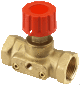 Клапан запорный ручной муфтовый латунный DANFOSS - 003L7692 ASV-M Ду20