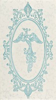 Анастасия Декор орнамент голубой 1645-0097 25х45