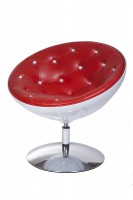 Дизайнерское кресло EgoLux со стразами (красное) 636N