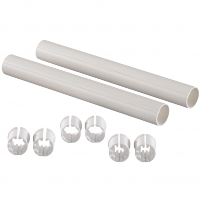 Гильза защитн для PE-X пластик белый стопоры для труб L=200мм Uponor 1023176
