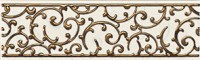 Анастасия Бордюр орнамент кремовый 1502-0603 7,5х25