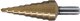 Сверло ступенчатое HSS,15ступеней,ф4-32мм,1шт,хв-10мм 3 Flat,TiN Coated - D-40135