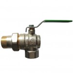 Кран шаровой латунь угловой Uno+ 1780 Ду 20 ВР/американка рычаг STC 1780 - 4606034151198