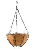 Подвесное кашпо с декором, 25 см, с кокосовой корзиной Palisad - С-000118740